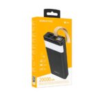 Borofone BJ18 Coolmy 20000mAh Black | Powerbank | Power bank, 2x USB - imagine 4