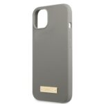 Guess GUHMP13SSPLG iPhone 13 mini 5,4" grey hard case Silicone Logo Plate MagSafe - imagine 6