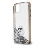 Karl Lagerfeld KLHCN61LKCNSK iPhone 11 /Xr 6.1" transparent hardcase Liquid Glitter Choupette - imagine 6