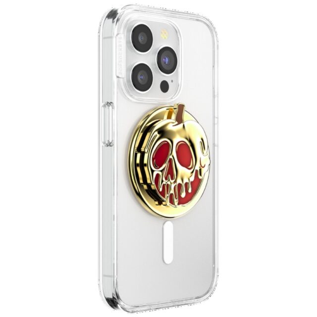 Grip and stand for phone Popsockets Round Disney Enamel Poison Apple MagSafe gold 1 - imagine 6