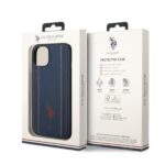US Polo USHCP14MPFAV iPhone 14 Plus / 15 Plus 6.7" navy blue Leather Stitch - imagine 8