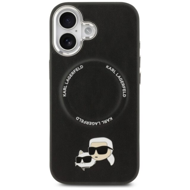 Karl Lagerfeld Karl & Choupette Pins MagSafe Case for iPhone 17 Black - imagine 3