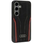 Audi Genuine Leather MagSafe S24 S921 black-red hardcase AU-TPUPCS24-R8/D3-RD - imagine 3