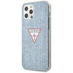 Guess GUHCP12LPCUJULLB iPhone 12 Pro Max 6,7"  light blue hardcase Jeans Collection - imagine 2