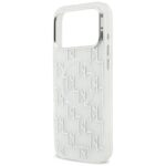 Karl Lagerfeld IML KL Monogram MagSafe Case for iPhone 17 Pro Max White - imagine 6