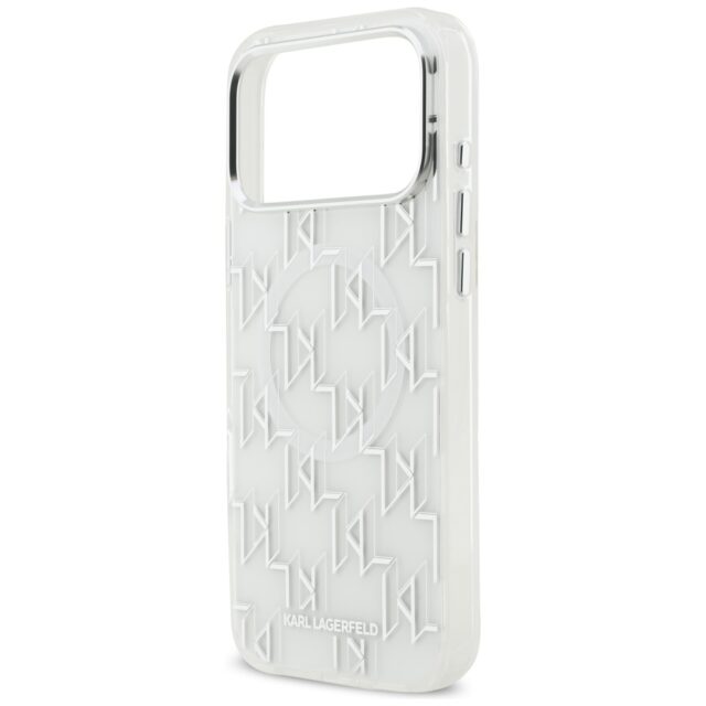 Karl Lagerfeld IML KL Monogram MagSafe Case for iPhone 17 Pro Max White - imagine 6