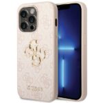 Guess GUHCP15L4GMGPI iPhone 15 Pro 6.1" pink hardcase 4G Big Metal Logo