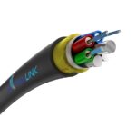 Aerial fiber optic cable ADSS XOTKtsdD 12F | 12J (3x4J), G657A1, 3kN, 9,8mm | Extralink