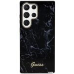 Guess GUHCS23LPCUMAK S23 Ultra S918 black hardcase Marble - imagine 3