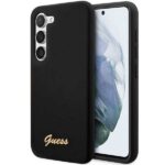 Guess GUHCS23MSLSMK S23+ S916 black hardcase Silicone Vintage Gold Logo