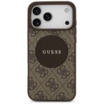 Case Guess 4G Circle Classic Logo        MagSafe for iPhone 17 Pro Max brown - imagine 3