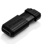 Verbatim USB-A 2.0 PinStripe Flash Drive 128GB black 49071 - imagine 3