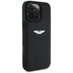 Case Aston Martin HC Leather Victory  Design to iPhone 16 Pro black - imagine 4