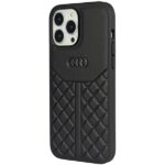 Audi Genuine Leather iPhone 13 Pro Max 6.7" black hardcase AU-TPUPCIP13PM-Q8/D1-BK - imagine 3