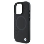 BMW BMHMP16L23RTPK iPhone 16 Pro 6.3" black hardcase Sign Leather Half Textured And Circle Mag - imagine 6