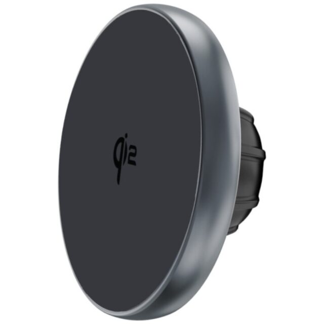 Magnetic mount 4smarts Screen Mount Qi2 Monitor Mount for smartphone grey - imagine 2