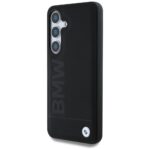 Case BMW Leather Big Wordmark for Samsung Galaxy S25 black - imagine 2