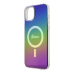 Guess GUHMP15SHITSK iPhone 15 / 14 / 13 6.1" rainbow hardcase IML Iridescent MagSafe - imagine 6