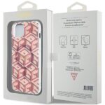 Guess GUHMP15SHGCUSTGP iPhone 15 / 14 /13 6.1" pink hardcase IML GCube MagSafe - imagine 8
