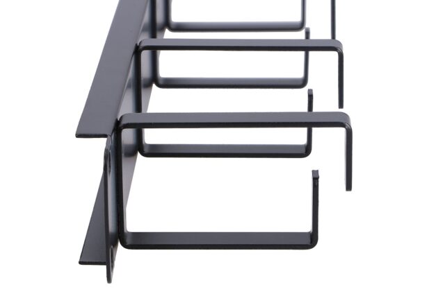 Extralink | Cable organizer | 1U, black - imagine 5