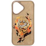 Nimmy Tiger MagSafe case for iPhone 16 light brown - imagine 2