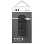 UNIQ Pod Mag magnetic cable organizer + base charcoal dark grey - imagine 4