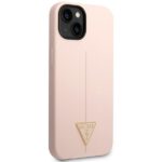 Guess GUHCP14MSLTGP iPhone 14 Plus/ 15 Plus 6.7" pink hardcase Silicone Triangle - imagine 4