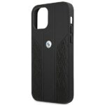 BMW BMHCP12LRSPPK iPhone 12 Pro Max 6,7" black hardcase Leather Curve Perforate - imagine 6