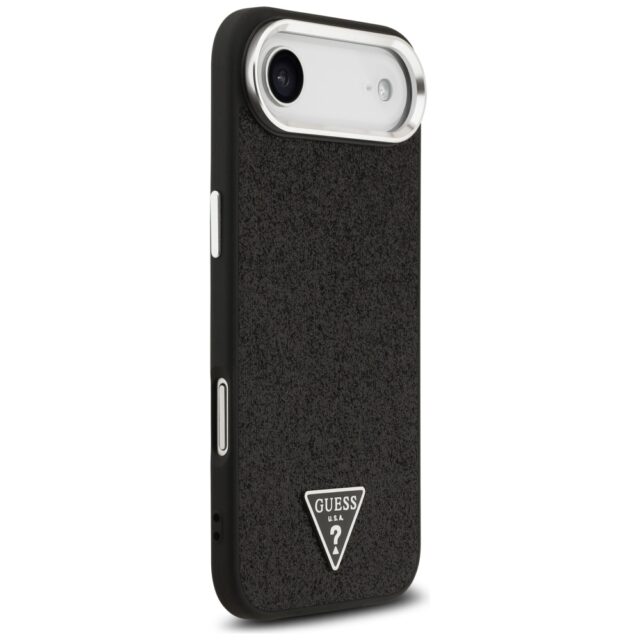 Case Guess Glitter Triangle Logo MagSafe for iPhone Air black - imagine 4