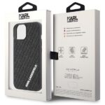 Karl Lagerfeld KLHCP15S3DMKRLK iPhone 15/ 14 / 13 6.1" black hardcase 3D Rubber Multi Logo - imagine 8