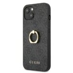 Guess GUHCP13M4GMRGR iPhone 13 / 14 / 15 6,1" grey hardcase 4G with ring stand - imagine 2