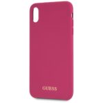Guess GUHCI65LSGLPI iPhone Xs Max pink hard case Silicone - imagine 3