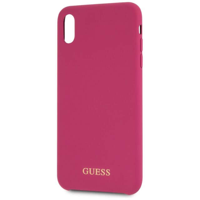 Guess GUHCI65LSGLPI iPhone Xs Max pink hard case Silicone - imagine 3