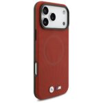 BMW M FW Metal Logo MagSafe Case for iPhone 17 Pro Max Red - imagine 4