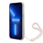 Guess GUOHCP14XH4STP iPhone 14 Pro Max 6,7" pink hardcase 4G Print Strap - imagine 4