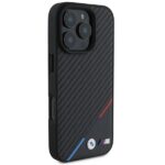BMW BMHMP16X23PUDTK iPhone 16 Pro Max 6.9" black hardcase M Carbon Tricolor Line MagSafe - imagine 4