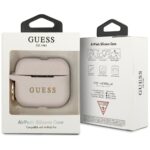 Guess GUACAPSILGLLP AirPods Pro cover pink Silicone Glitter - imagine 4