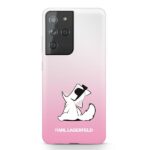 Karl Lagerfeld KLHCS21LCFNRCPI S21 Ultra G998 hardcase pink Choupette Fun