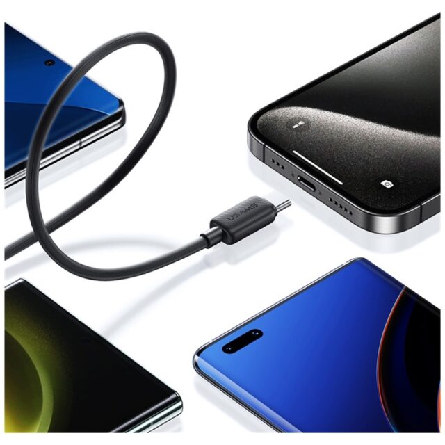 Cable USAMS KY Series US-SJ691 60W USB-C to USB-C 1m white - imagine 8