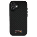 Red Bull RBHMP16S24CFILSK iPhone 16 6.1" hardcase black Carbon Fiber Shiny Logo MagSafe - imagine 3