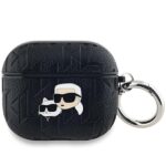 Karl Lagerfeld KLA3PGKCPK AirPods 3 cover black Monogram Karl & Choupette Head