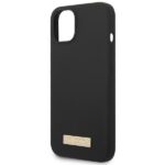 Guess GUHMP14MSBPLK iPhone 14 Plus / 15 Plus 6.7" black hard case Silicone Logo Plate MagSafe - imagine 6