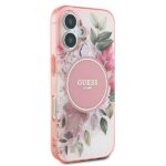Guess GUHMP16MHFWBDCEP iPhone 16 Plus 6.7" pink hardcase IML Flower & Tonal Circle MagSafe - imagine 4