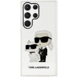 Karl Lagerfeld KLHCS23LHNKCTGT S23 Ultra S918 transparent hardcase Glitter Karl&Choupette - imagine 3