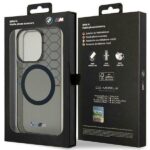 BMW BMHMP15XHGPK iPhone 15 Pro Max 6.7" grey hardcase Pattern MagSafe - imagine 8