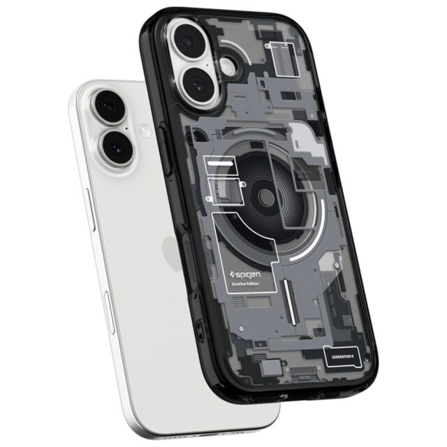 Spigen Ultra Hybrid Mag MagSafe Case for iPhone 17 Zero One Black - imagine 5