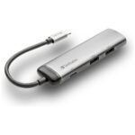 Verbatim USB-C Hub Adapter - USB-C/2xUSB-A 3.0/HDMI aluminum 49140 - imagine 2