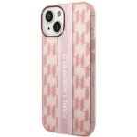 Karl Lagerfeld KLHCP14SHKLSPCP iPhone 14/ 15 / 13 6,1" hardcase pink Mono Vertical Stripe - imagine 2