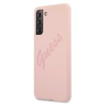 Guess GUHCS21MLSVSPI S21+ G996 pink hardcase Script Vintage - imagine 2