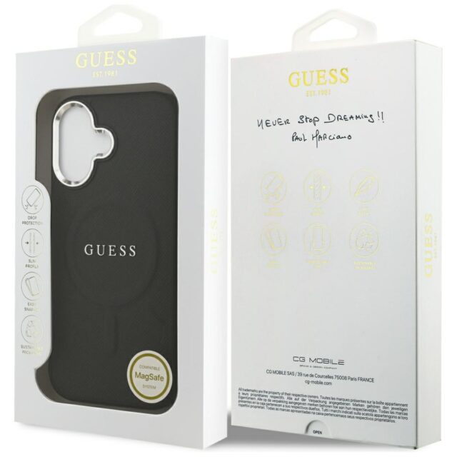 Guess Classic Logo MagSafe Case for iPhone 17 Black - imagine 8